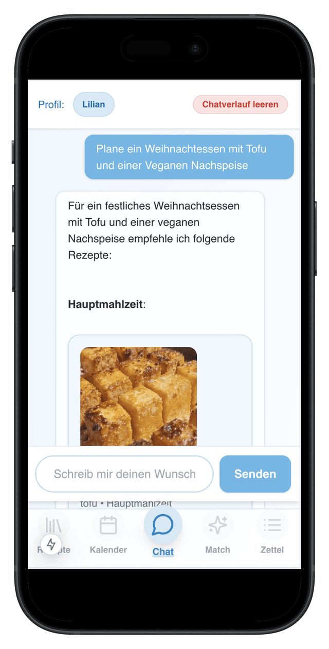 Chat: Was koche ich heute?
