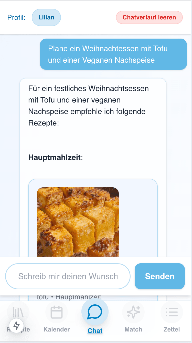 Planungsassistent von CookiePlan